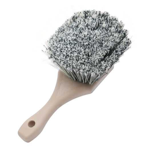 8.5" Flagged-Tips Salt & Pepper Polystyrene Bristles Brushes