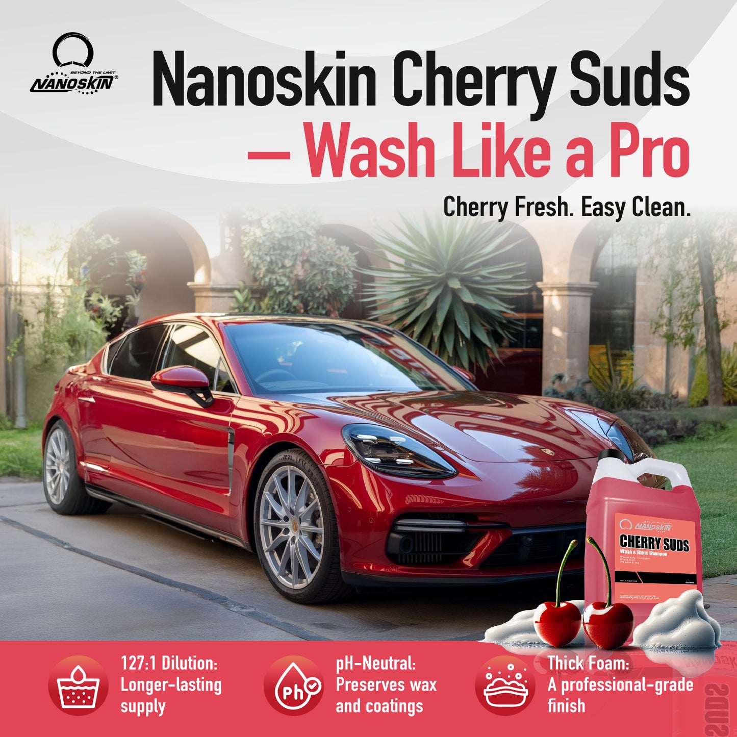 CHERRY SUDS Wash & Shine Shampoo