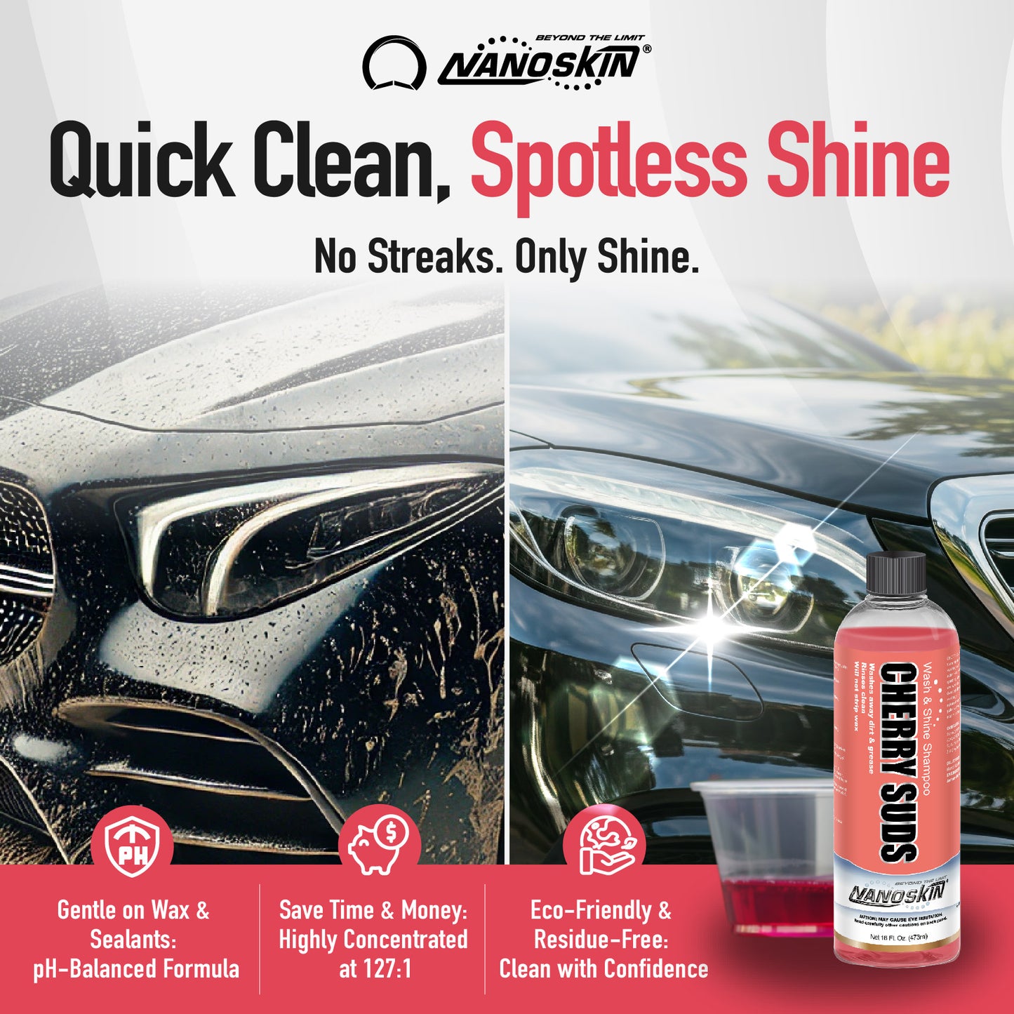 CHERRY SUDS Wash & Shine Shampoo