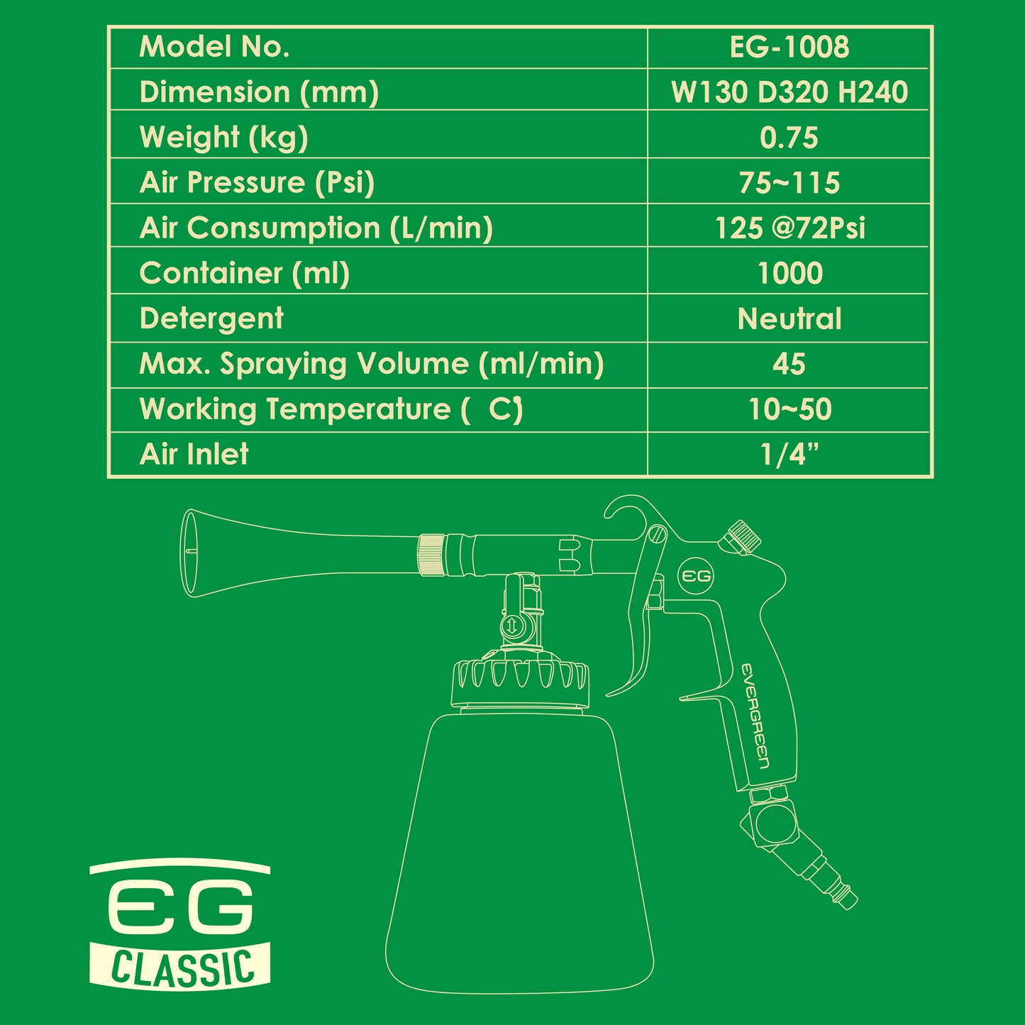 EVERGREEN Classic Tornado Cleaning Tool (EG-1008)