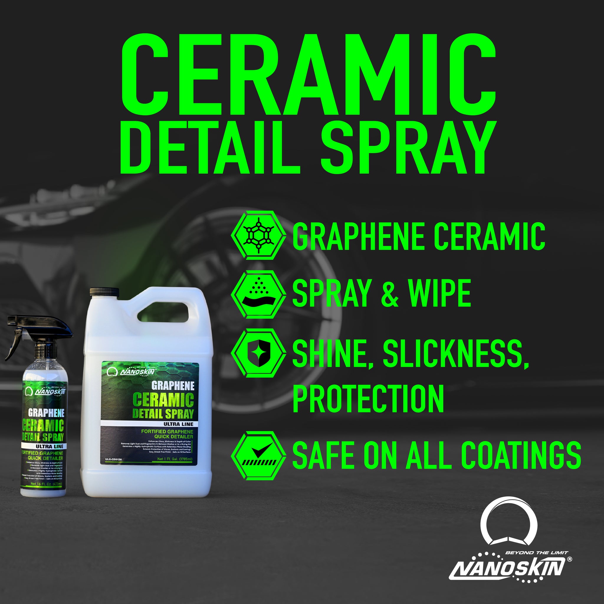 Graphene Ceramic Detail Spray – Nanoskin Car Care Products